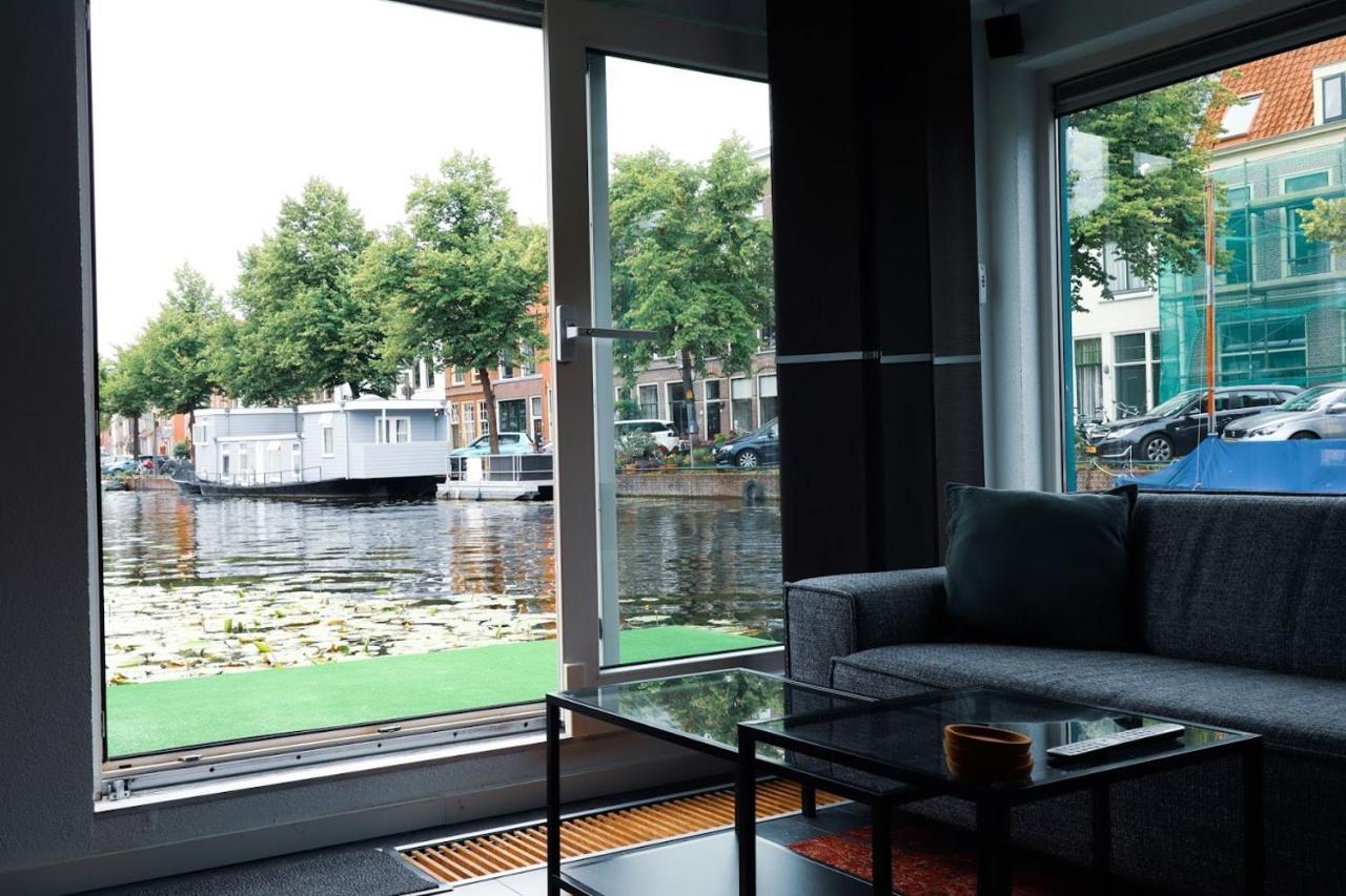 Beautiful Houseboat In The Centre Of Leiden Лейден Экстерьер фото